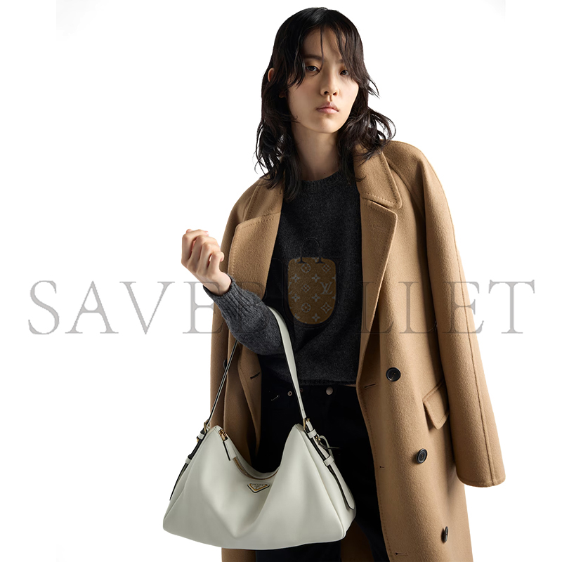 Pra*a aimÉe large leather shoulder bag 1bc228 (39*23*12cm)